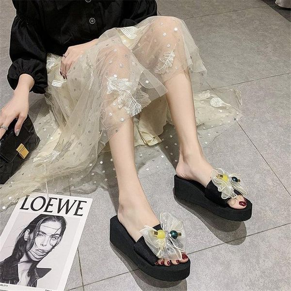 women's shoes 2021 summer trend bow net red ins fashion wild non-slip thick-soled beach sandals and slippers, Black
women's shoes 2021 summer trend bow net red ins fashion wild non-slip thick-soled beach sandals and slippers, Black