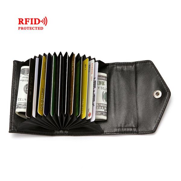 wallets cross border antimagnetic rfid women's wallet creative buckle pu leather litchi pattern organ type card bag cover, Red;black
wallets cross border antimagnetic rfid women's wallet creative buckle pu leather litchi pattern organ type card bag cover, Red;black