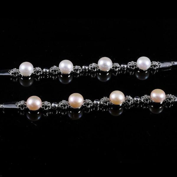 charm bracelets 8-9mm natural freshwater pearl for women fashion jewelry white & pink real bracelet, Golden;silver
charm bracelets 8-9mm natural freshwater pearl for women fashion jewelry white & pink real bracelet, Golden;silver