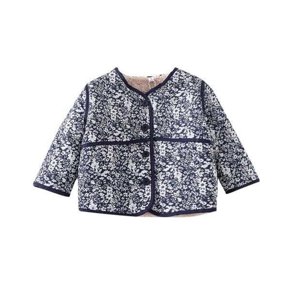 floral cotton coat winter plus velvet thick children's retro girls jackets toddler girl clothes 210515, Blue;gray
floral cotton coat winter plus velvet thick children's retro girls jackets toddler girl clothes 210515, Blue;gray