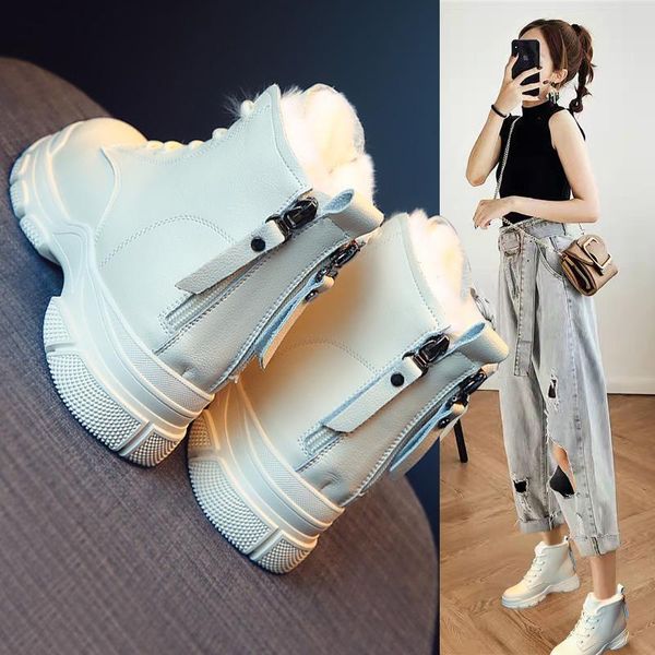 boots winter pu white snow women's shoes thick-soled 4cm warm plush waterproof short botines mujer femmes bottes, Black
boots winter pu white snow women's shoes thick-soled 4cm warm plush waterproof short botines mujer femmes bottes, Black