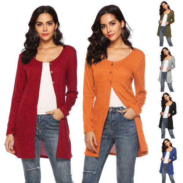 women cardigan pullover casual solid color crew neck long sleeve shirts spring autumn female with buttons, Black
women cardigan pullover casual solid color crew neck long sleeve shirts spring autumn female with buttons, Black