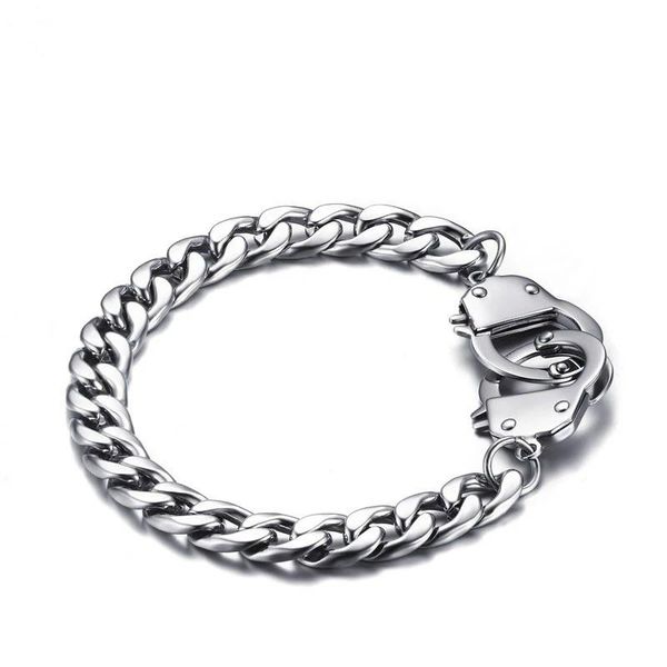 charm bracelets no fade cool men handcuffs bracelet stainless steel link chain jewelry mens wrap couple, Golden;silver
charm bracelets no fade cool men handcuffs bracelet stainless steel link chain jewelry mens wrap couple, Golden;silver