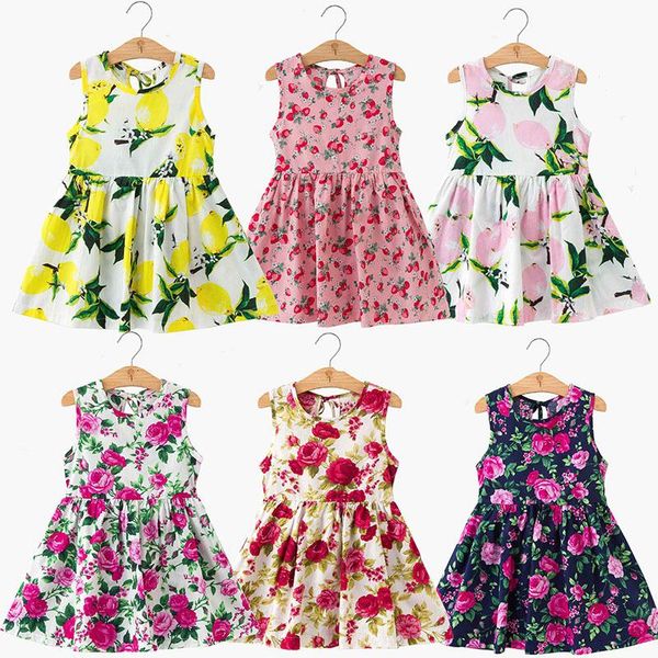 girl's dresses girls summer children dress kids sleeveless flower print soft cotton princess girl clothes floral, Red;yellow
girl's dresses girls summer children dress kids sleeveless flower print soft cotton princess girl clothes floral, Red;yellow