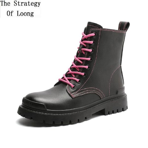 boots british style spring autumn cross-tied sewing genuine leather women short equestrian ladies ankle botas 20211117, Black
boots british style spring autumn cross-tied sewing genuine leather women short equestrian ladies ankle botas 20211117, Black