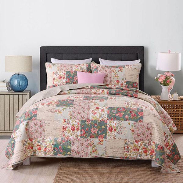 comforters & sets floral print bedspread quilt set 3pcs coverlets cotton quilts bed covers pillowcase king queen size quilted bedding
comforters & sets floral print bedspread quilt set 3pcs coverlets cotton quilts bed covers pillowcase king queen size quilted bedding