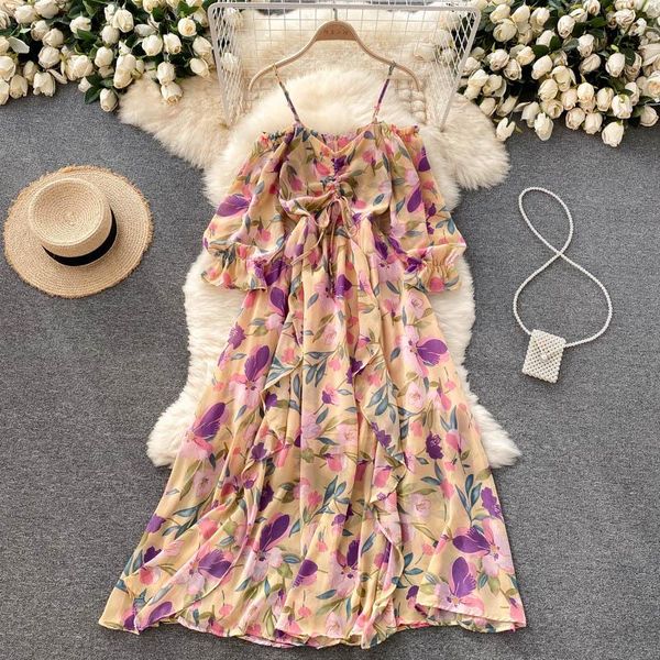 party dresses 2021 beach style summer slip dress fashion lady off the shoulder half sleeve slash neck floral print meduim chiffon women, White;black
party dresses 2021 beach style summer slip dress fashion lady off the shoulder half sleeve slash neck floral print meduim chiffon women, White;black
