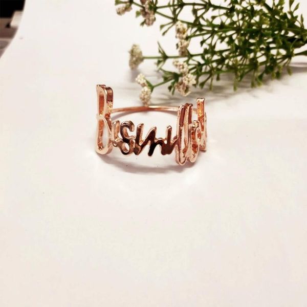 napkin rings 12 / pcs letter metal ring el restaurant towel buckle factory direct sales spot