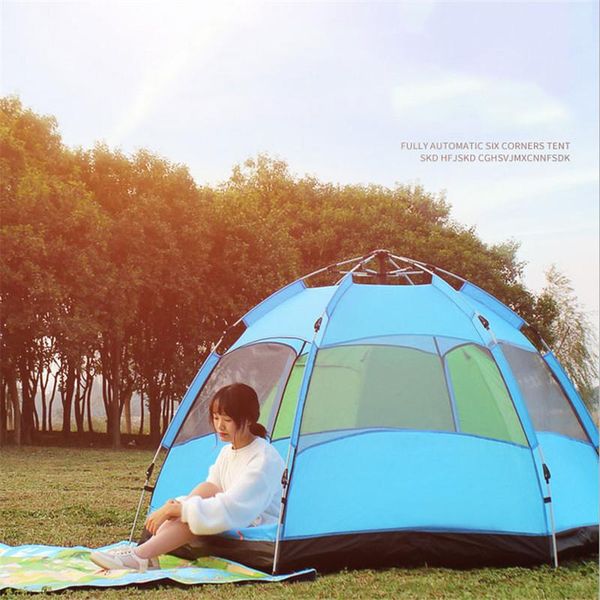 automatic windproof waterproof double layer tent 3-5 person tents ultralight outdoor hiking camping picnic and shelters
automatic windproof waterproof double layer tent 3-5 person tents ultralight outdoor hiking camping picnic and shelters