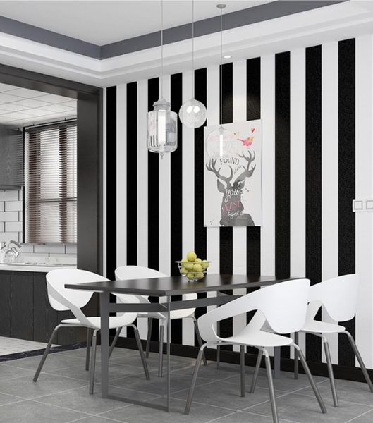 wallpapers q qihang modern simple black white vertical stripes cafe clothing store bedroom pvc wallpaper 0.53m*10m=5.3m2
wallpapers q qihang modern simple black white vertical stripes cafe clothing store bedroom pvc wallpaper 0.53m*10m=5.3m2
