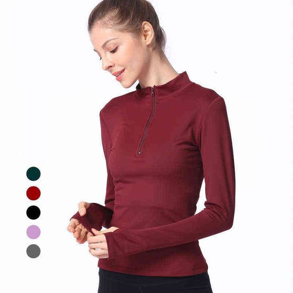 women's jackets autumn and winter long sleeve tight yoga half zipper fitns cloth t-shirt casual running bottoms, White
women's jackets autumn and winter long sleeve tight yoga half zipper fitns cloth t-shirt casual running bottoms, White
