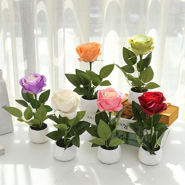 decorative flowers & wreaths rose bonsai pot artificial plants fake potted ornaments for home decoration el garden decor accessories
decorative flowers & wreaths rose bonsai pot artificial plants fake potted ornaments for home decoration el garden decor accessories