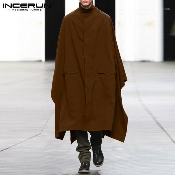 men's trench coats incerun sylish ponchos hadnsome autumn winter loose solid comfortable all-match simple capes cloaks s-5xl 2021, Tan;black
men's trench coats incerun sylish ponchos hadnsome autumn winter loose solid comfortable all-match simple capes cloaks s-5xl 2021, Tan;black