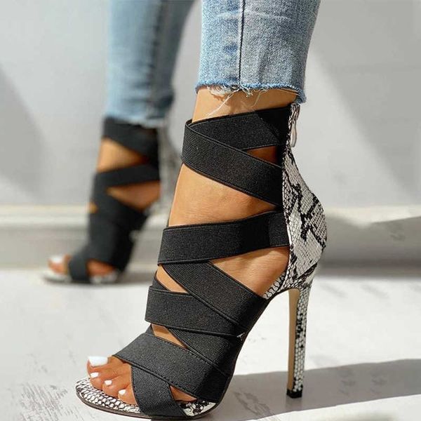 pumps rome femmes sandales women's sandals 2021 ladies high heels snake print gladiator summer party shoes female sandalias y0721, Black
pumps rome femmes sandales women's sandals 2021 ladies high heels snake print gladiator summer party shoes female sandalias y0721, Black