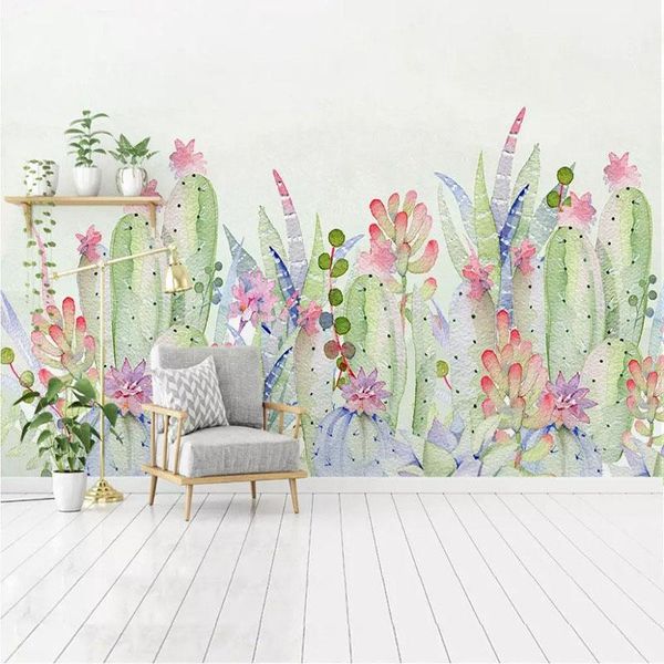 custom any size mural wallpaper modern hand painted pastoral cactus living room tv background wall painting papel de parede 3 d wallpapers
custom any size mural wallpaper modern hand painted pastoral cactus living room tv background wall painting papel de parede 3 d wallpapers