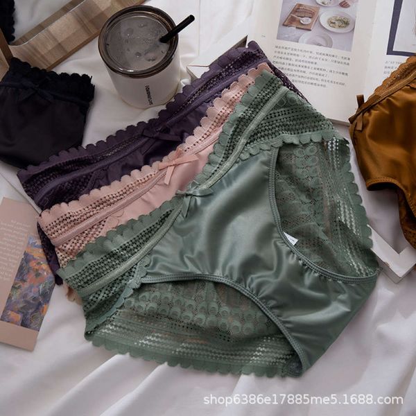 summer lace ice breathable traceless girl comfortable underwear women's pure cotton bottom crotch, Black;pink
summer lace ice breathable traceless girl comfortable underwear women's pure cotton bottom crotch, Black;pink