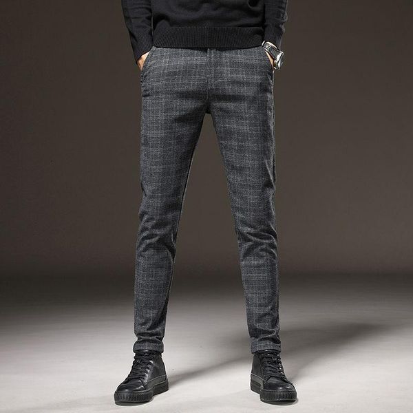 pants spring trend slim men's check casual versatile korean straight tube youth business the listing, Black
pants spring trend slim men's check casual versatile korean straight tube youth business the listing, Black