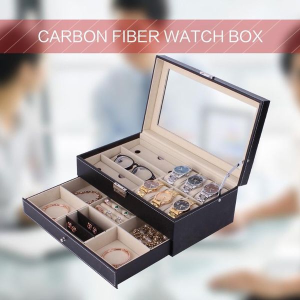 watch boxes & cases multifunctional double layers glasses wooden jewelry storage box sunglasses display slot case container, Black;blue
watch boxes & cases multifunctional double layers glasses wooden jewelry storage box sunglasses display slot case container, Black;blue