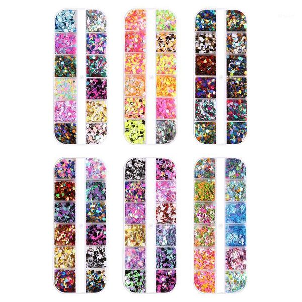 6pcs nail diy accessories colorful art stickers manicure sequins decal for women1, Silver;gold
6pcs nail diy accessories colorful art stickers manicure sequins decal for women1, Silver;gold