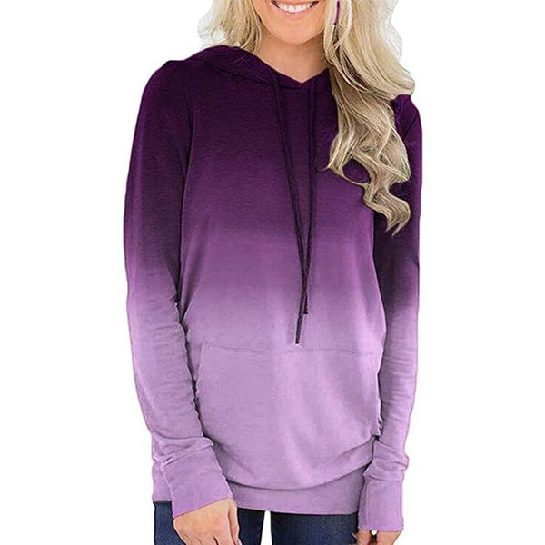 women's hoodies & sweatshirts warm hooded sweatshirt ladies hoodie gradient fall winter fashion long sleeve pocket pullover casual, Black
women's hoodies & sweatshirts warm hooded sweatshirt ladies hoodie gradient fall winter fashion long sleeve pocket pullover casual, Black