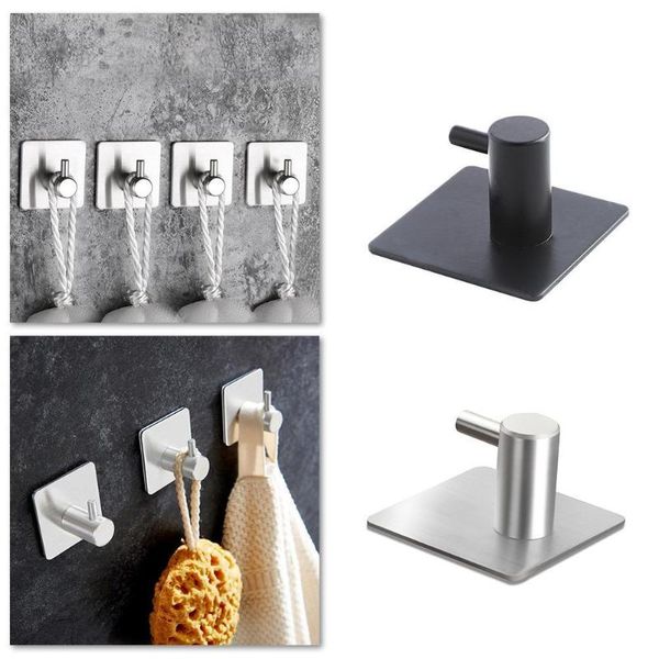 hooks & rails 4pcs/set stainless steel home essential wall door strong sticky self adhesive hook kitchen bathroom bedroom hanger holder
hooks & rails 4pcs/set stainless steel home essential wall door strong sticky self adhesive hook kitchen bathroom bedroom hanger holder