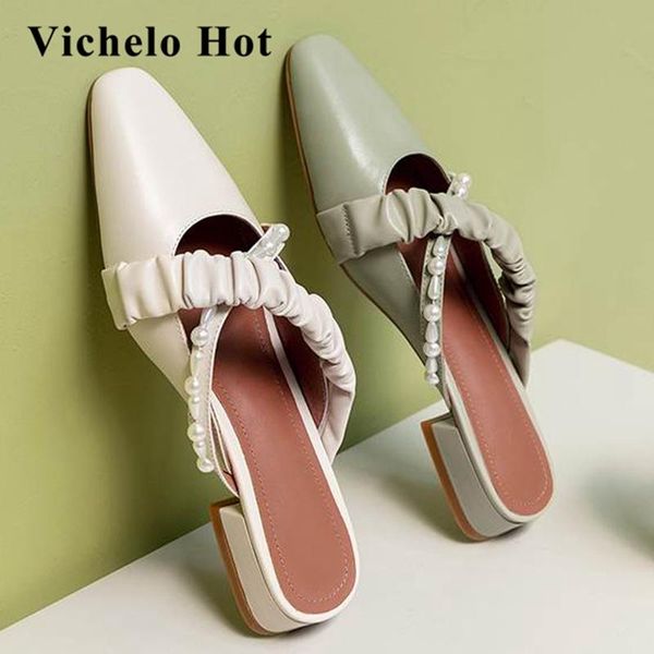 vichelo full grain leather pearl beading square toe soft cozy vintage low heels mules slip on gorgeous outside slipper l13 slippers, Black
vichelo full grain leather pearl beading square toe soft cozy vintage low heels mules slip on gorgeous outside slipper l13 slippers, Black