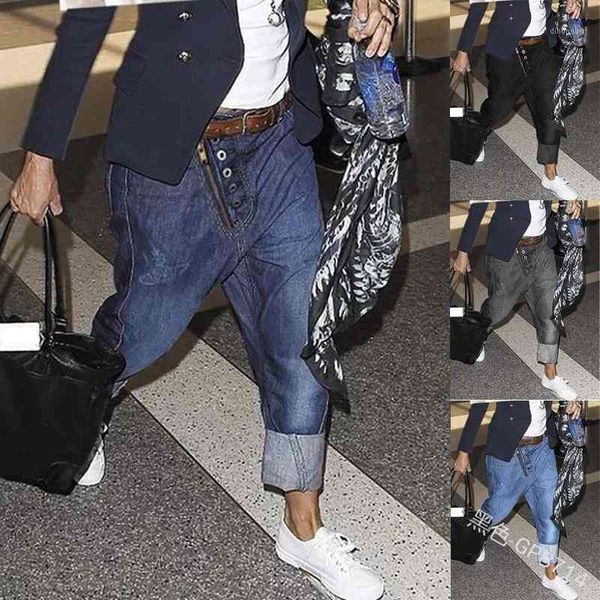 jeans men loose harem denim jean pants full length pockets casual fashion men's long trousers 1 mkoy, Blue
jeans men loose harem denim jean pants full length pockets casual fashion men's long trousers 1 mkoy, Blue