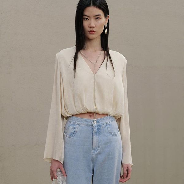 women's blouses & shirts 2021 autumn fashion long sleeve shirt women korean slimming temperament diamond chain v-neck short pure color, White
women's blouses & shirts 2021 autumn fashion long sleeve shirt women korean slimming temperament diamond chain v-neck short pure color, White