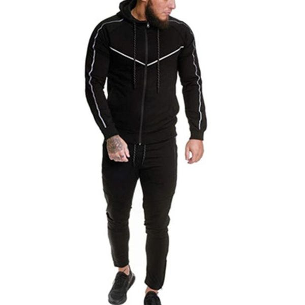 mens splicing fitness tracksuits fashion trend zipper hooded sweatshirt pants sports suits designer man spring slim casual running 2pcs sets, Gray
mens splicing fitness tracksuits fashion trend zipper hooded sweatshirt pants sports suits designer man spring slim casual running 2pcs sets, Gray
