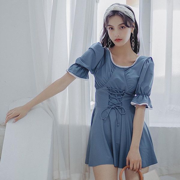 swimming suit for women one piece swimsuit with dress vogue swimwear push up 1 bikini korean haze blue student ruffle sleeve one-piece suits
swimming suit for women one piece swimsuit with dress vogue swimwear push up 1 bikini korean haze blue student ruffle sleeve one-piece suits