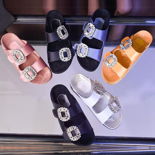 brand women's slippers outer wear 2021 rhinestone side buckle open toe bicyclic with flat-bottomed sandals and, Black
brand women's slippers outer wear 2021 rhinestone side buckle open toe bicyclic with flat-bottomed sandals and, Black