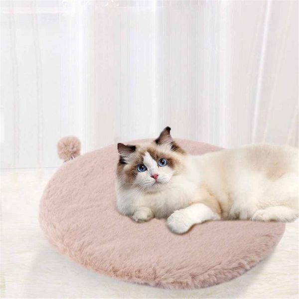cat beds & furniture thicken pet mats soft plush bed small large dogs carpet blanket winter warm puppy kennel cushion pad portable round nes