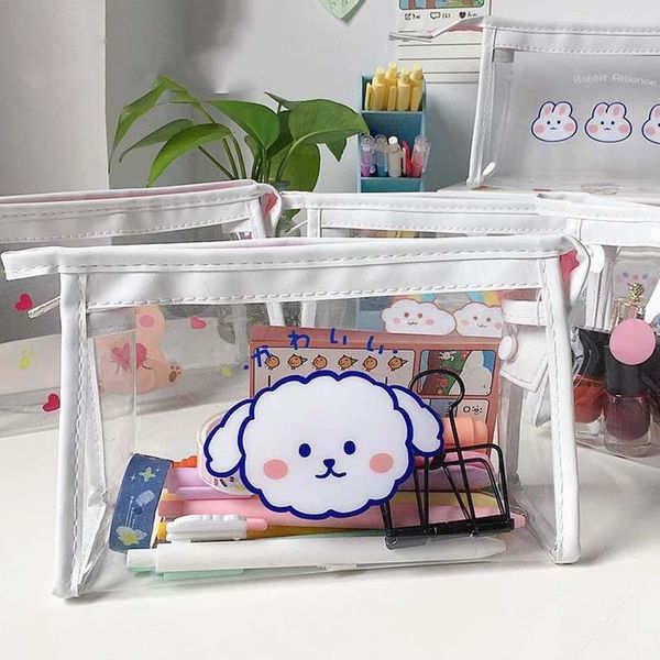 pc cartoon cosmetic bag waterproof clear women makeup zipper travel toiletry kit student pencil neceser bags & cases
pc cartoon cosmetic bag waterproof clear women makeup zipper travel toiletry kit student pencil neceser bags & cases