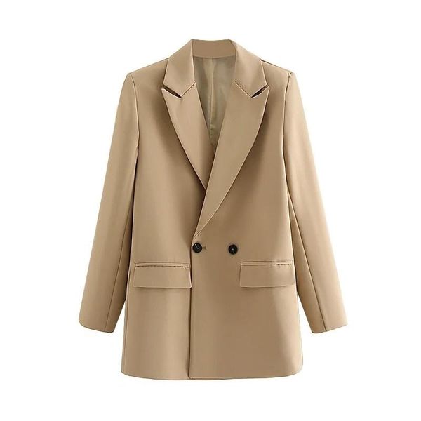 women's suits & blazers wind 2021 winter fashion multi color khaki double breasted suit coat, White;black
women's suits & blazers wind 2021 winter fashion multi color khaki double breasted suit coat, White;black