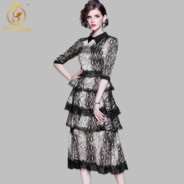 arrival fashion party dress women casual tiered ruffles big swing female snake print lace patchwork dresses robe femme 210520, Black;gray
arrival fashion party dress women casual tiered ruffles big swing female snake print lace patchwork dresses robe femme 210520, Black;gray