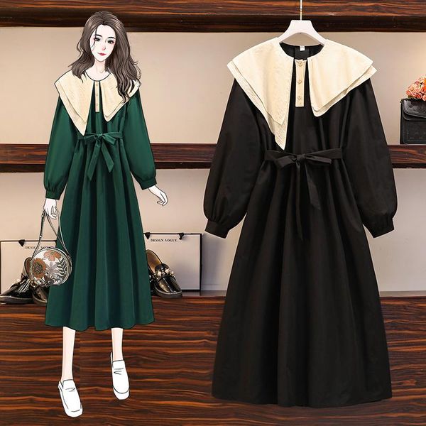 casual dresses ehqaxin plus size women vintage green dress spring solid color double collar lantern long sleeve loose midi l-4xl, Black;gray
casual dresses ehqaxin plus size women vintage green dress spring solid color double collar lantern long sleeve loose midi l-4xl, Black;gray