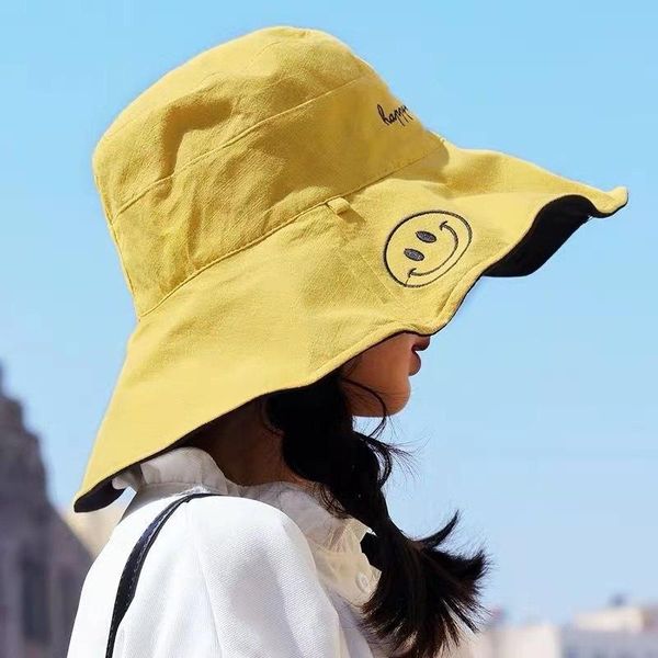 wide brim hats women's fisherman hat fashion summer big panamanian women 2021 sun for female street double-sided visor, Blue;gray
wide brim hats women's fisherman hat fashion summer big panamanian women 2021 sun for female street double-sided visor, Blue;gray