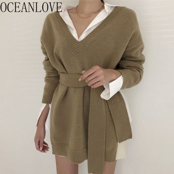 korean chic sueter mujer v neck bandage solid vintage warm women sweaters elegant pullovers autumn winter 18123 210415, White;black
korean chic sueter mujer v neck bandage solid vintage warm women sweaters elegant pullovers autumn winter 18123 210415, White;black