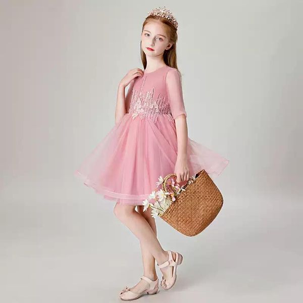 flower girl dress illusion o-neck half crystal embroidery princess knee-length tulle lace luxury pink cute kids party gown h441 girl's, Red;yellow
flower girl dress illusion o-neck half crystal embroidery princess knee-length tulle lace luxury pink cute kids party gown h441 girl's, Red;yellow