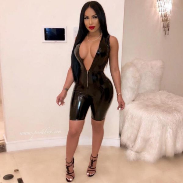 women's jumpsuits & rompers pu leather black cocktail party jumpsuit women summer deep v-neck ladies vintage festival bodys mujer plays, Black;white
women's jumpsuits & rompers pu leather black cocktail party jumpsuit women summer deep v-neck ladies vintage festival bodys mujer plays, Black;white