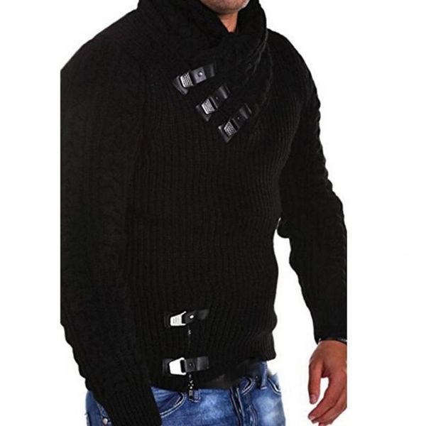 men's sweaters men sweater long sleeve twist pattern turtleneck buttons pure color male jumper autumn winter, White;black
men's sweaters men sweater long sleeve twist pattern turtleneck buttons pure color male jumper autumn winter, White;black