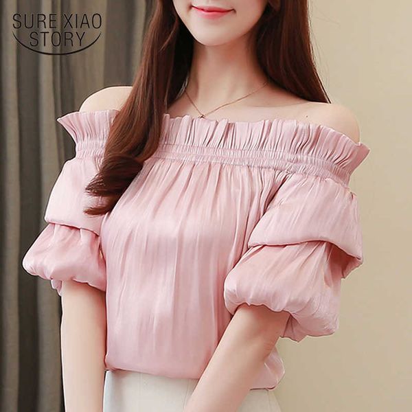 womens and blouses blusas femininas elegante chiffon blouse plus size lantern sleeve slash neck solid shirt 2865 50 210528, White
womens and blouses blusas femininas elegante chiffon blouse plus size lantern sleeve slash neck solid shirt 2865 50 210528, White