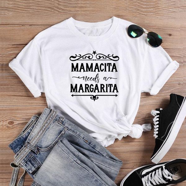 women's t-shirt mamacita needs a margarita star 100% cotton funny women street style graphic quote casual fashion tshirt tee, White
women's t-shirt mamacita needs a margarita star 100% cotton funny women street style graphic quote casual fashion tshirt tee, White