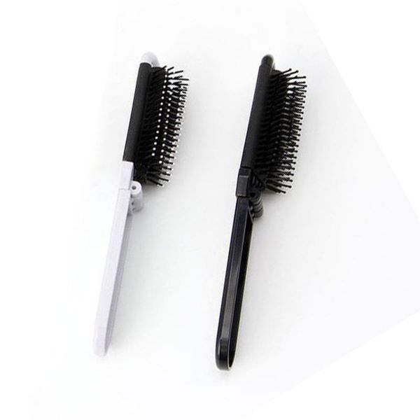hair brushes portable travel folding brush with mirror compact pocket size comb, Silver
hair brushes portable travel folding brush with mirror compact pocket size comb, Silver