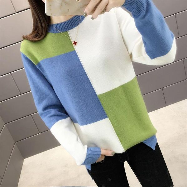 women's sweaters 9363 autumn dress, round collar, shaping and color matching 40-2 floor, 11 rows, east 1 shelves, White;black
women's sweaters 9363 autumn dress, round collar, shaping and color matching 40-2 floor, 11 rows, east 1 shelves, White;black