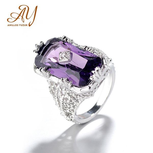 cluster rings anillos yuzuk natural amethyst gemstone rope band ring 925 sterling silver finger for women wedding fine jewelry, Golden;silver
cluster rings anillos yuzuk natural amethyst gemstone rope band ring 925 sterling silver finger for women wedding fine jewelry, Golden;silver