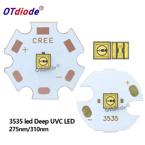 light beads 1pcs 265nm 275nm 310nm uvc led lamp 0.1w 5-7v smd with 16/20mm copper pcb deep uv sterilization
light beads 1pcs 265nm 275nm 310nm uvc led lamp 0.1w 5-7v smd with 16/20mm copper pcb deep uv sterilization