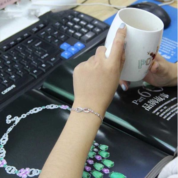 link, chain rhinestone infinity bracelet men's women's jewelry bracelets wholesale, Black
link, chain rhinestone infinity bracelet men's women's jewelry bracelets wholesale, Black