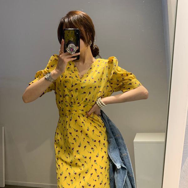 dresses flower print women elegant v neck sleeve ladies vestidos summer fashion slim waist female es, Black;gray
dresses flower print women elegant v neck sleeve ladies vestidos summer fashion slim waist female es, Black;gray