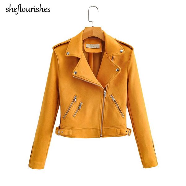 women's leather & faux fall jacket women basic coat black moto vintage turn down collar zipper slim suede 2021
women's leather & faux fall jacket women basic coat black moto vintage turn down collar zipper slim suede 2021